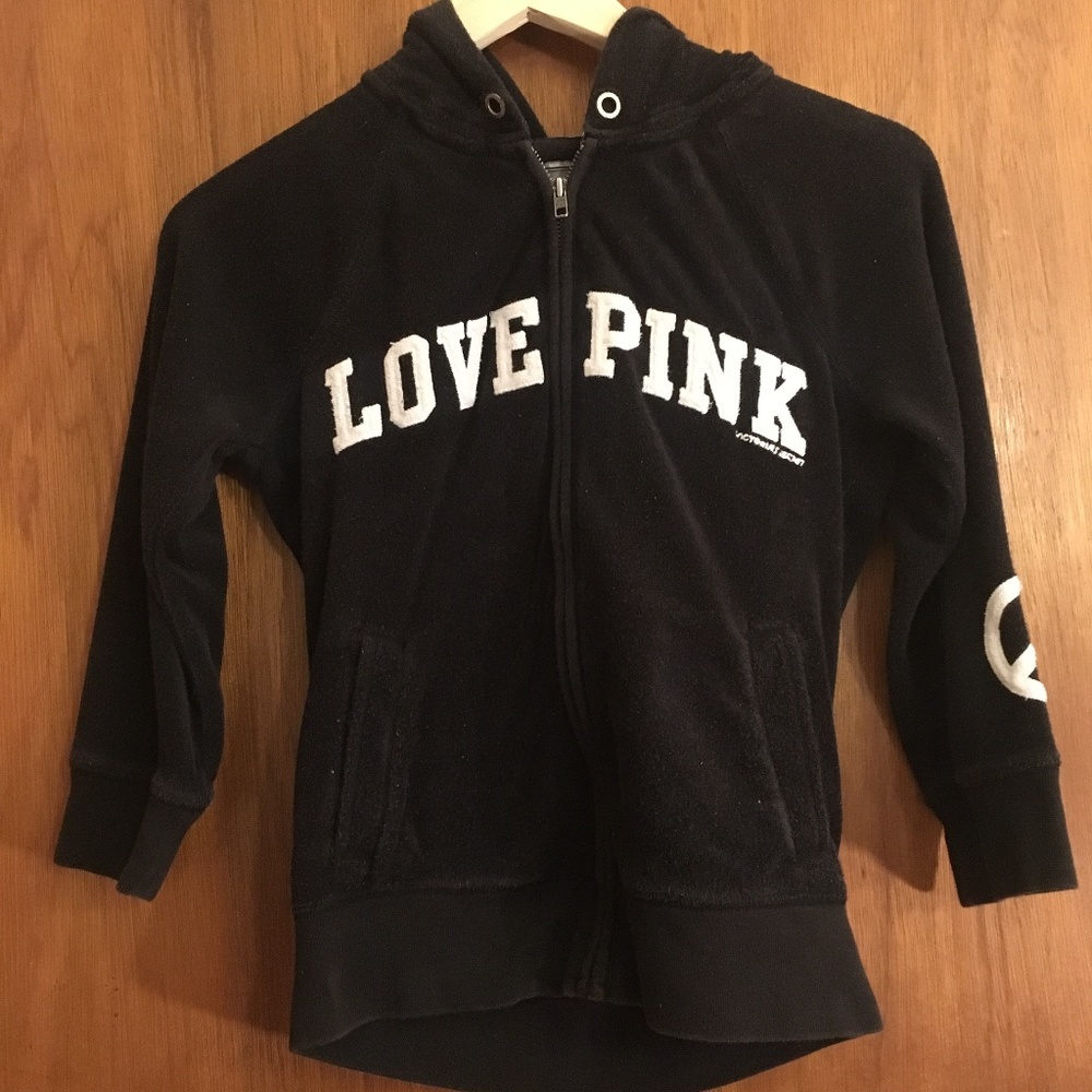 PINK Victoria' Secret Black Hoodie